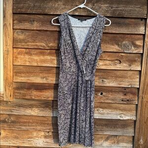 Hailey 23 faux wrap midi dress sleeveless